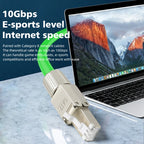 Tool Free Metal RJ45 Connector Toolless Reusable 23AWG to 26AWG Cable Internet Plug Easy Installation Tool-Free Termination Plug