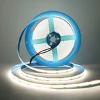 DC 12V 24V COB LED Strip Light 320 480 528 LEDs Flexible Tape High Density Linear Lighting Warm White 8mm PCB 0.5m 1m 2m 5m 10m