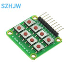 1-10pcs 2x4 / 4x2 Matrix Keypad Module, 8 Push Button Keyboard for MCU Arduino Raspberry Pi External Input Expansion