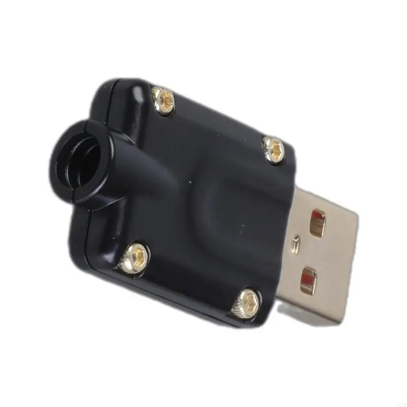 462E USB Male Housing Metal With Gold Plated Screws Suitable For Data Cable Fast Charging 4 Pin Male Connector Plug Socket