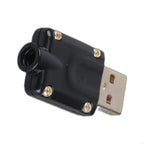 462E USB Male Housing Metal With Gold Plated Screws Suitable For Data Cable Fast Charging 4 Pin Male Connector Plug Socket