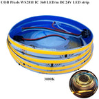 COB SPI LED Strip Light 24V 5m Addressable Pixels White CCT RGB RGBW RGBCCT WS2811 WS2814 Digital IC FCOB Magic Color Tape Rope