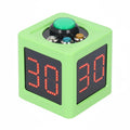 Poker Shot Clock with 1.4in Display 4 Sides Cube Timer 5-Level Brightness No Battery for Poker Casino Chess Tournament