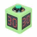 Poker Shot Clock with 1.4in Display 4 Sides Cube Timer 5-Level Brightness No Battery for Poker Casino Chess Tournament