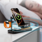 Super Fast QI2.2 25W Magnetic Wireless Charger Station For Galaxy S25/S26 iPhone 17 16 Pro Max Apple& Galaxy Watch Airpods Buds
