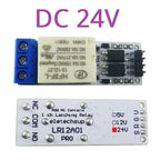 DC 5V 12V 24V Magnetic Latching Relay Module Bistable Self-locking Flip-Flop Latch Switch Board for Arduino ESP32
