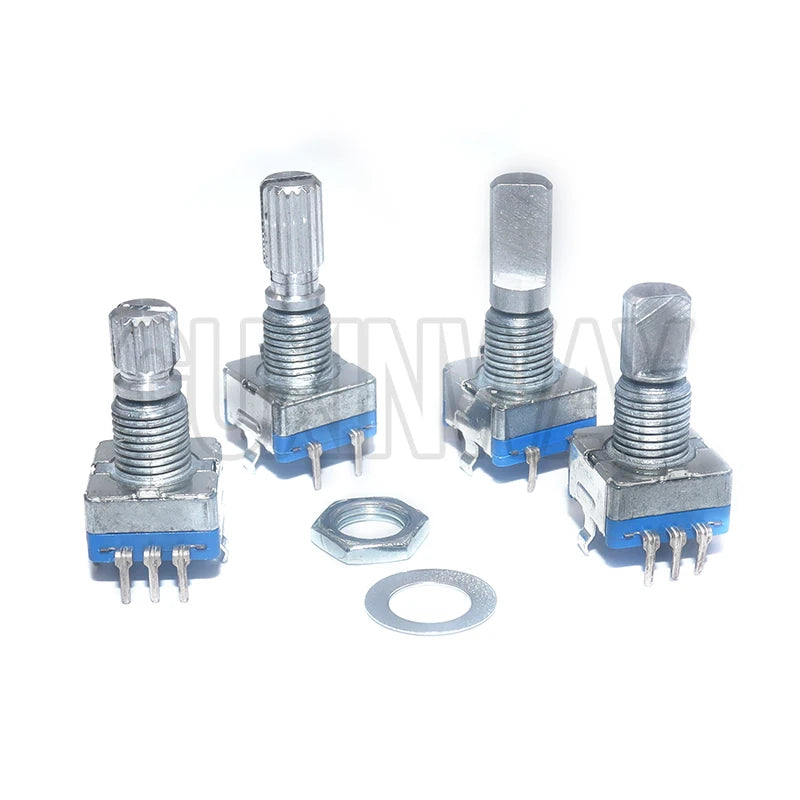 5PCS 15mm / 20mm code switch/ EC11/ digital potentiometer with switch Half / Plum axis rotary encoder, handle length