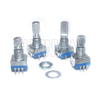 5PCS 15mm / 20mm code switch/ EC11/ digital potentiometer with switch Half / Plum axis rotary encoder, handle length