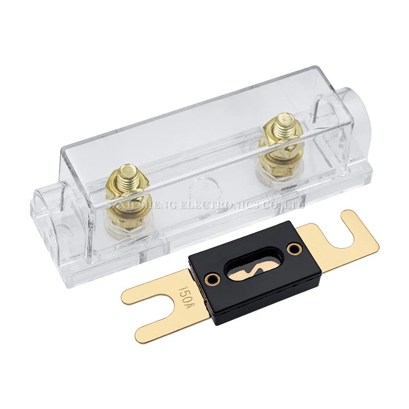 1Set ANL Automotive Fuse Holder Fusible Link With ANL Flat Type Bolt-on Blade Fuse 30A 40A 50A 60A 70A 80A 100A 120A 150A-500A