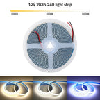 12V 24V LED Strip SMD 2835 Flexible LED Tape 5M 120 240 480Leds/m Waterproof Ribbon Diode Room Decor Warm Natural Cool White