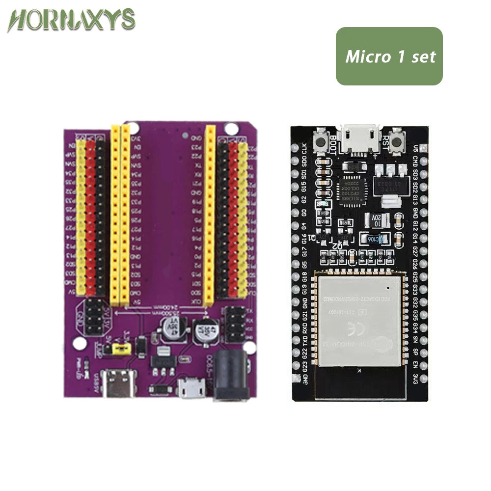 ESP32 Development Board TYPE-C/MICRO USB CP2102 WiFi+Bluetooth Dual Core ESP32-DevKitC-32 ESP-WROOM-32 Expansion Board 38PINS