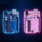 For the Improved Version of the Arduino Uno R3 Development Board, the ATmega328P Microcontroller Module Serves as the Main Contr