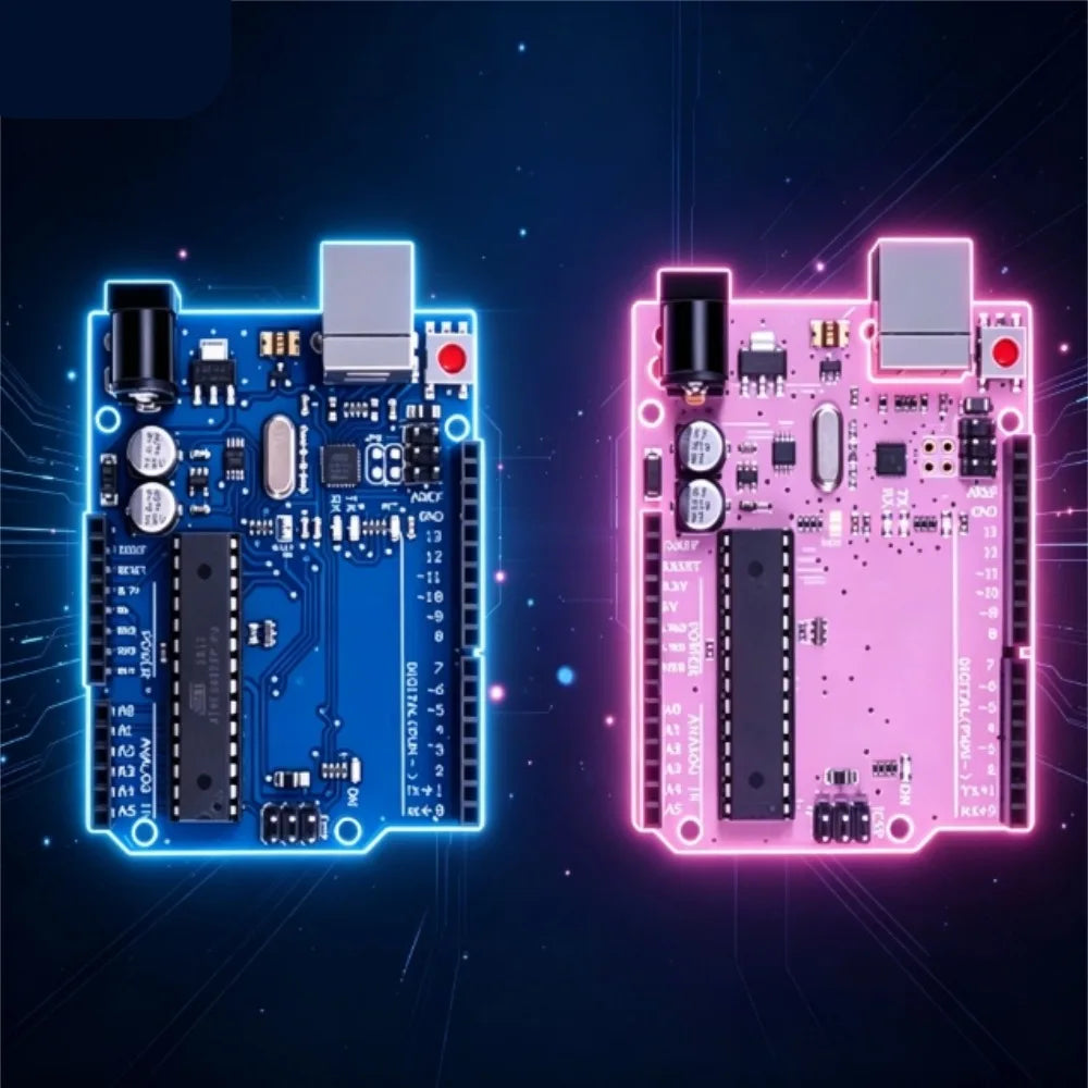 For the Improved Version of the Arduino Uno R3 Development Board, the ATmega328P Microcontroller Module Serves as the Main Contr