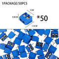 50/200PCS PCB Terminal Block Connector 5mm Straight Pin High Current Plug Assortment Kit KF301 KF306 2Pin PCB Terminal Blocks