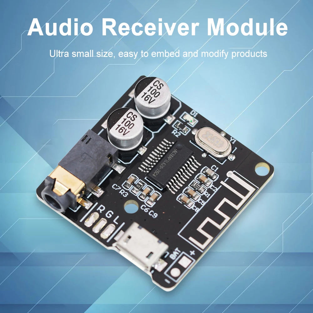 1-3PCS Bluetooth 5.0 MP3 Lossless Decoder Board DC3.7-5V Wireless Stereo Module Micro USB Dual Channel DIY Audio Receiver Boards