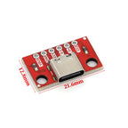 1-10PCS 16Pin 2.54mm USB TYPE-C to PCB Data Transmission Power Adapter Pin Board Test Board Solder Female DIP Connector Socket