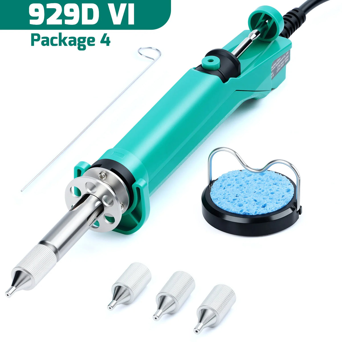 YIHUA 929D-VI Desoldering Iron 180W Tin Sucker New Upgraded Desoldering Tool With Nozzles THT PTH Remover PCB