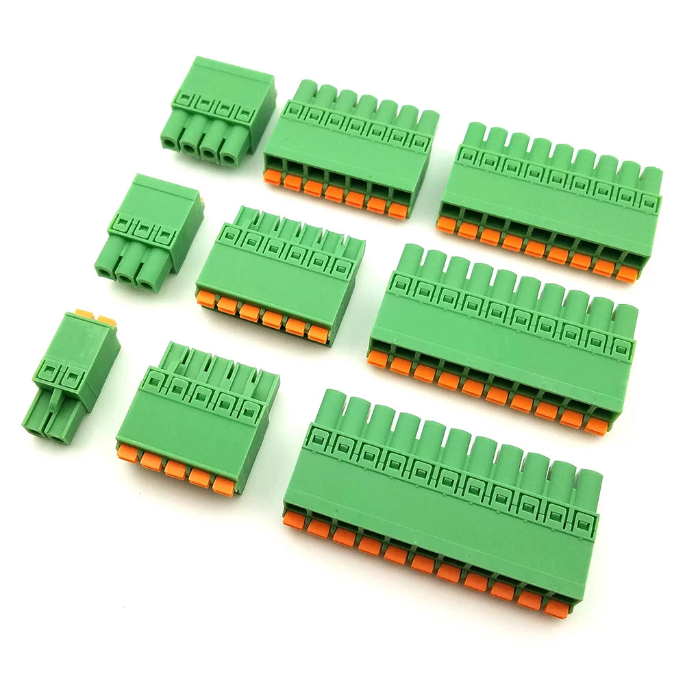 AOSI Factory Hot Sale Tool-free Pluggable 2EDGKN-5.08 DIN Rail Terminal Block