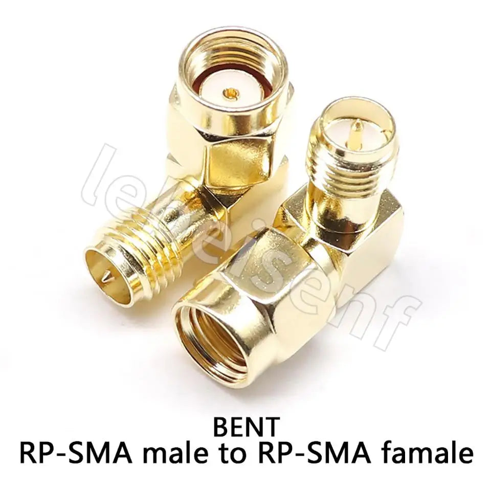 1/5/10/100PCS All Brass 1PC SMA To SMA Male Female Gold Plated RP SMA Male RP-SMA Female Connector RF Adapter Straight Bent L/T