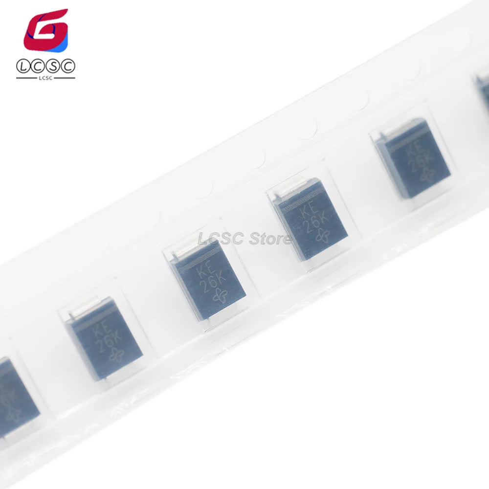 20-100Pcs Original SMBJ5.0A-E3/52 SMB(DO-214AA) SMD Transient Voltage Suppressors 5V Electrostatic Surge Protection TVS Diode KE