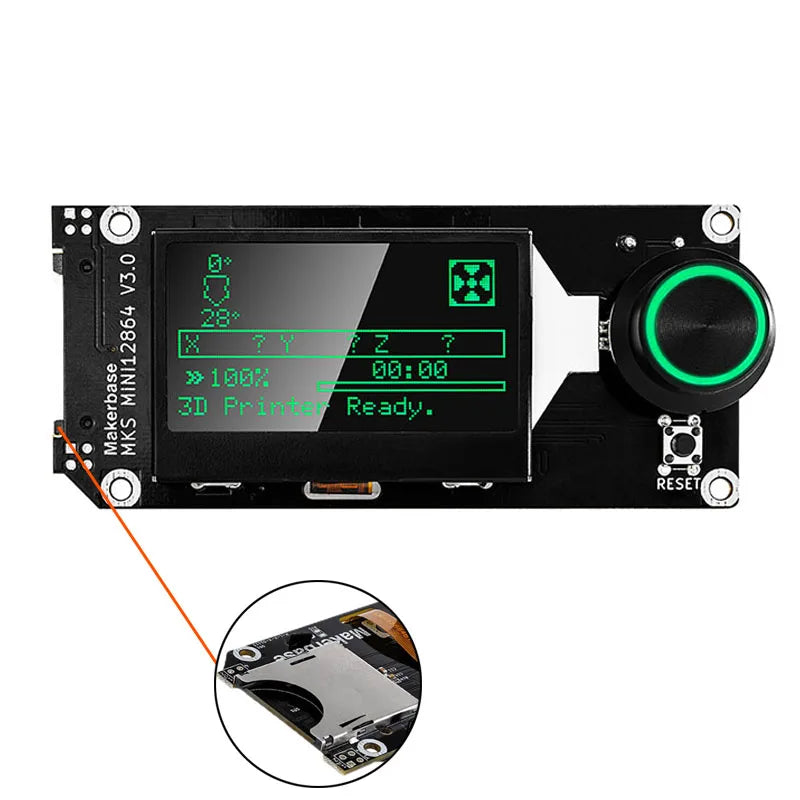 Makerbase MKS TinyBee 3D Printer Motherboard Control Board ESP32 Fit Mini12864 Wifi Control Compatible A4988 TMC2209 Driver