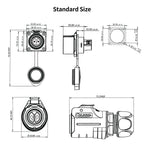 CNLINKO LP Series M12 M16 M20 M24 Waterproof Industrial Connector Screw-in Terminal Fast Plug Solderless Power Cable Connectors