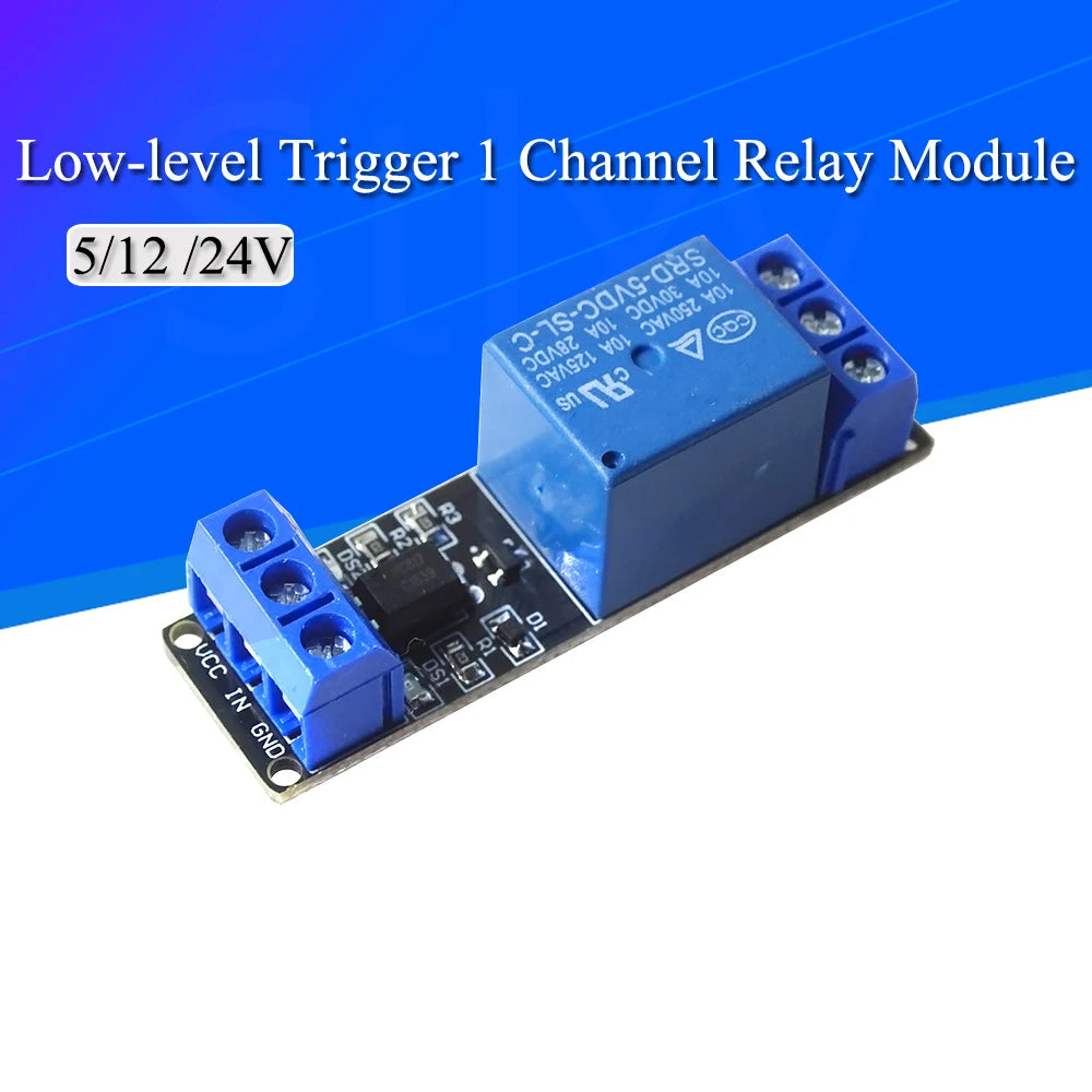 1/5/10Pcs Single Channel Low Level Trigger Relay Driver Board Opto Electrical Isolation Optional 5V/12V/24V PLC Extension Module