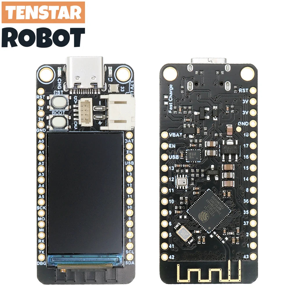 TENSTAR TS-ESP32-S3 Development Board With 1.14 Inch TFT Display With BMP280 and QMI8658C Sensor Learn to Program ESP32 S3