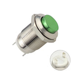12mm Metal Button Switch Waterproof 1NO 3A High Head Momentary Suitable for Doorbells Car Start Horns Computer Automatic Reset