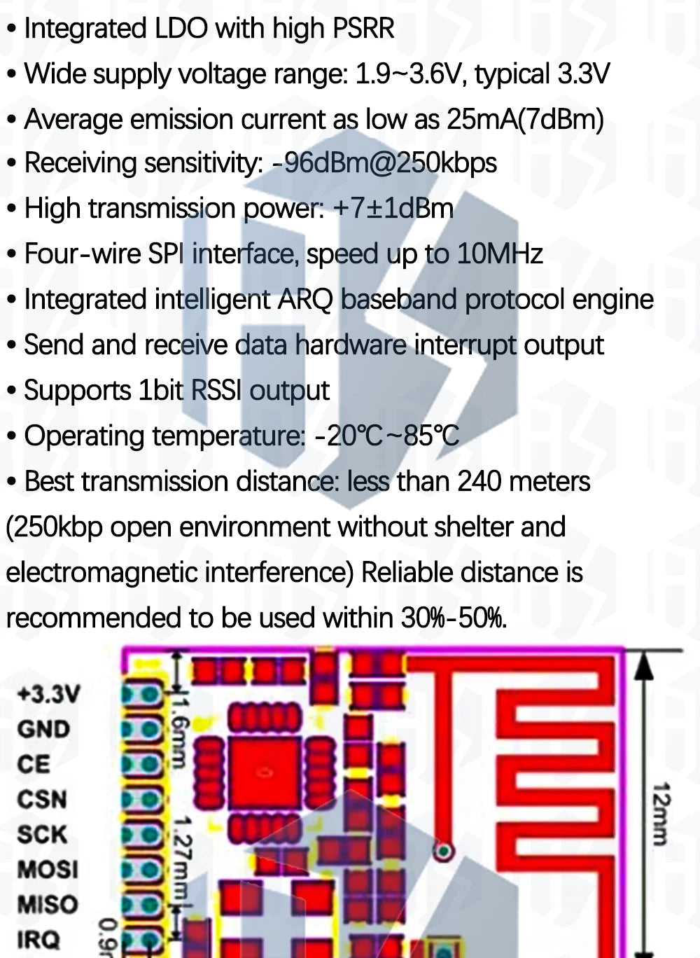 1PC 2.4G NRF24L01+ Upgraded Wireless Module: DIY for Arduino-Compatible Communication Kit (2Mbit/s Data Transmission)