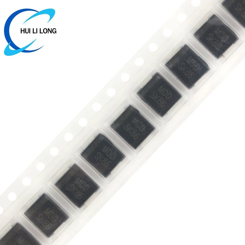 100/10pcs SS86 SMC SK86 SK84C SMD SS860 DO-214AB 60V/8A  Schottky Diodes Rectifier New Original