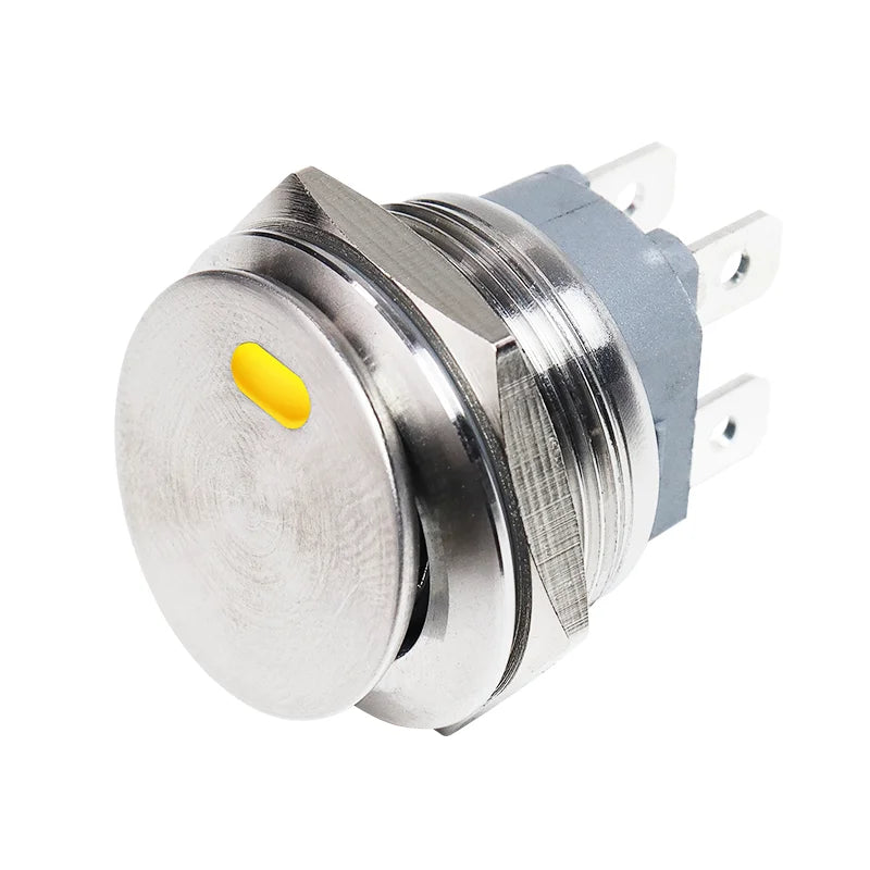 Metal Toggle Rocker Switch On Off 220v 12v 6v 22mm 2NO 4pin Latching Fixed 16A High Current LED Light Switch Car Boat Motorcycle