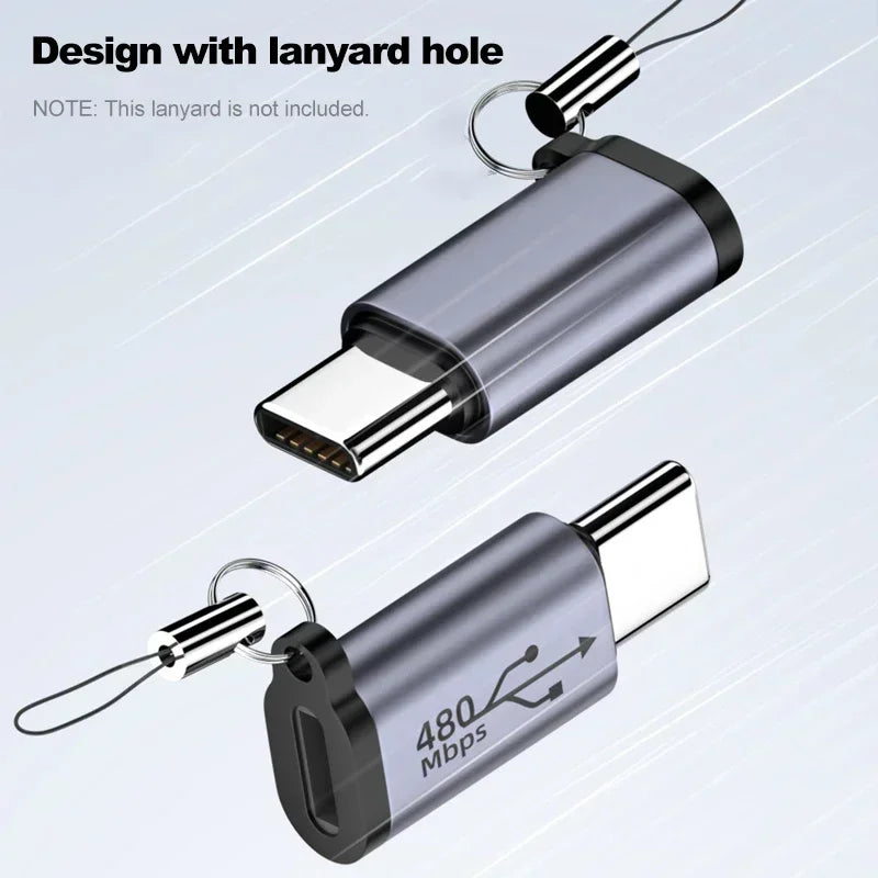 USB C Adapter Type C To Micro To Mini USB Female Converters for IPhone 14 13 Xiaomi Samsung for Lightning Male Charger Adapter