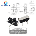 10PCS Slide Switch Micro-power Toggle Switch Single and Double-row Direct-inserted Horizontal Sliding Second Gear Third Gear