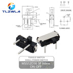 10PCS Slide Switch Micro-power Toggle Switch Single and Double-row Direct-inserted Horizontal Sliding Second Gear Third Gear