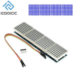 MAX7219 Dot Matrix Module For Arduino Microcontroller 4 In One Display with 5P Line 
