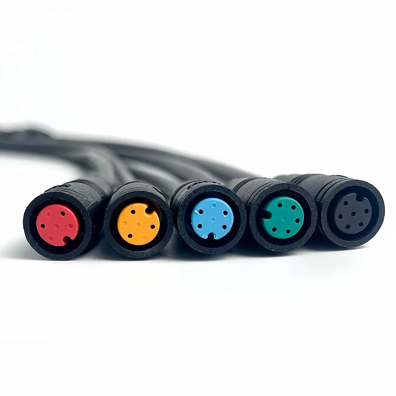 4Pcs M8 IP67 Waterproof Sensor Cable Connector 2 3 4 5 6 Pin Male Female Plug Socket 20cm Wire Extension Kit Industrial