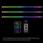 Soft Neon Addressable Rainbow PC WS2812b LED Strip Light for 5V 3pin ARGB Header PC Case Asus Aura Sync RGBIC Fusion MSI Mystic