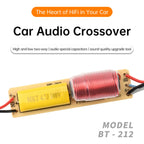 80W 2 Way Hi-Fi Audio Treble Bass Frequency Divider DIY Stereo Sound Speaker for Car A-pillar High-low Frequency Modification
