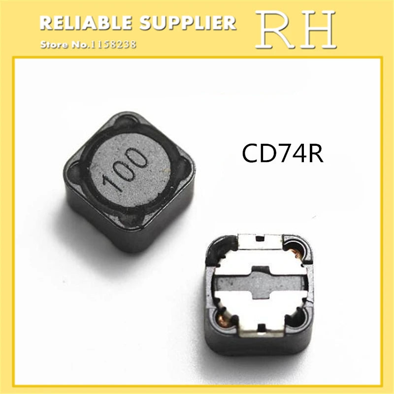 50PCS/Lot  SMD Power Inductors CD74R CDRH74R 7*7*4mm 2.2UH 3.3UH 4.7UH 6.8UH 10UH 22UH 33UH 47UH 68UH 100UH 150UH 220UH 470UH