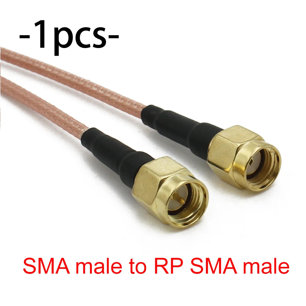 RG316 SMA to SMA / RP-SMA RF Coaxial Cable Male Plug Female Jack Connector Jumper Pigtail Antenna Extension Wire WiFi FPV Radio
