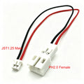 10pcs Mx1.25 Male to Ph2.0 Female Terminal Wire Adapter Cable SH 1.25 Male  To 2.0mm Female Convert Extension Cable 2p 3p 4p