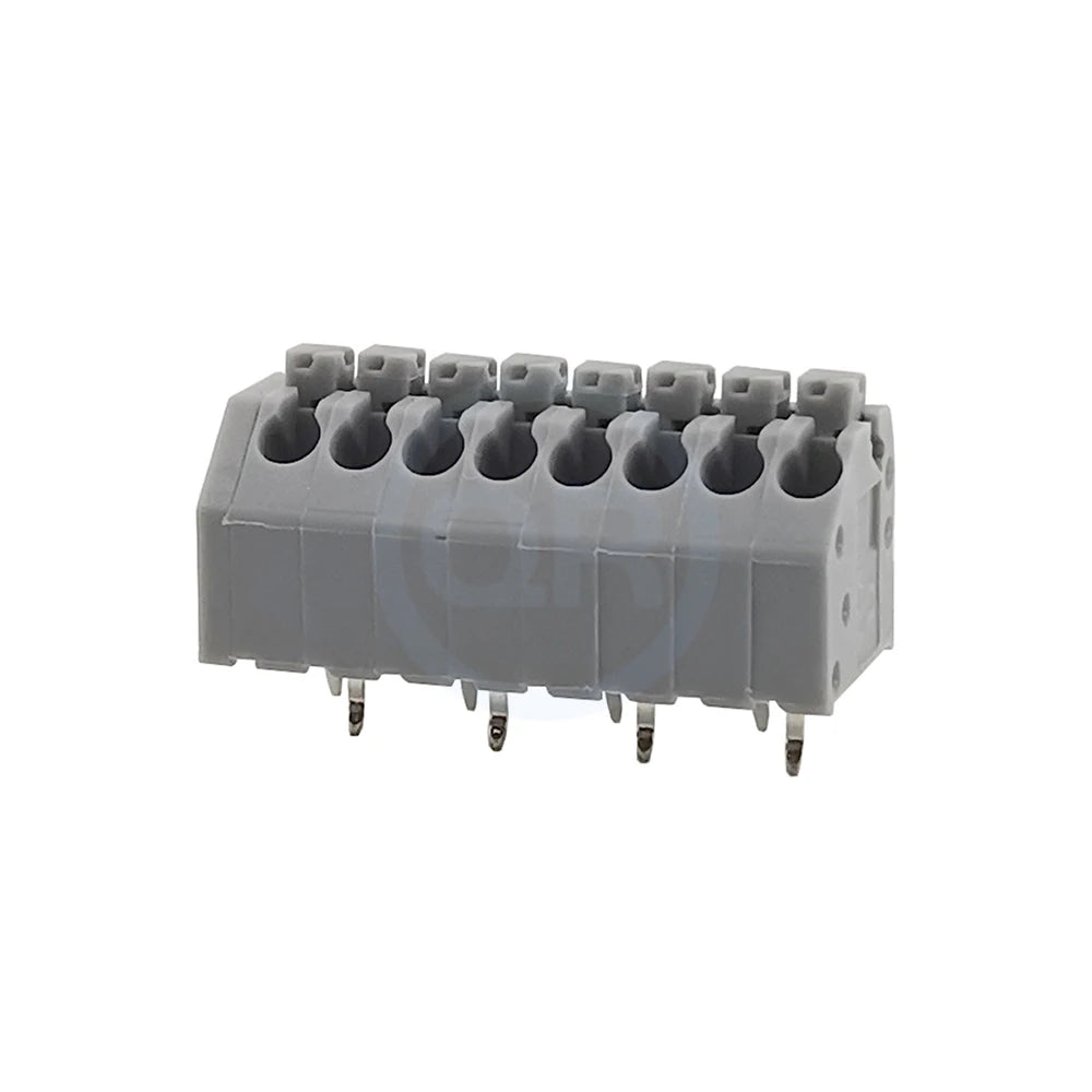 (10 pcs) KF250 3.5mm -1 -2 Spring Loaded PCB Terminal Block KF250A KF250B 3.5 Screwless Press Type 250A B Side Small Pitch 2-12P