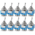 10Pcs Miniature Toggle Switch ON-OFF-ON Mini Button Rocker Power Switch 3Pin 6Pin ON-OFF MTS-102 MTS-103 MTS-202 MTS-203