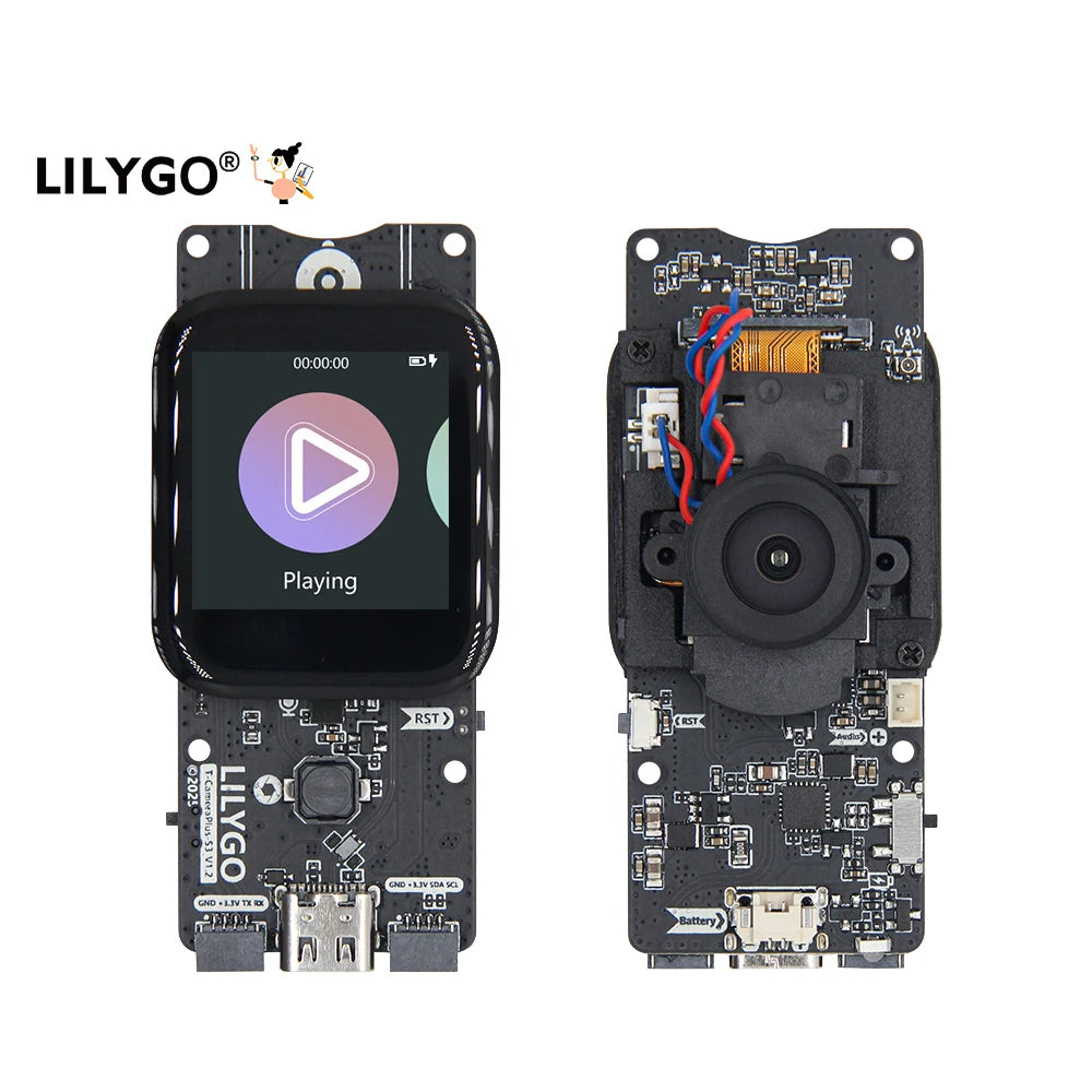 T-Camera Plus S3 ESP32-S3 OV2640 Development Board 1.3 Inch LCD Microphone + MAX98357A + Speaker Kit ESP32-S3 Camera
