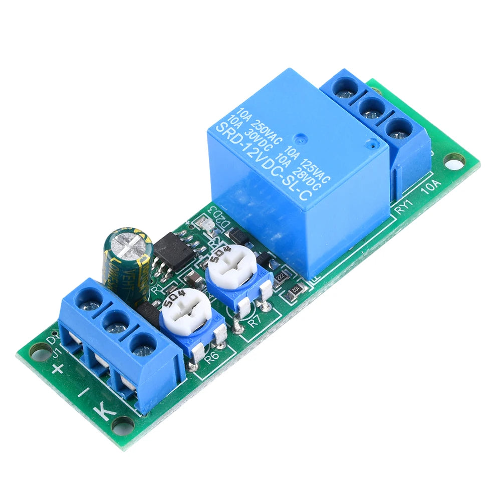 DC 5V 12V 24V Dual Adjustable Cycle Timer Dual Delay On/Off Switch 0-100 Seconds 0-15 Minutes Timer Control Delay Relay Module