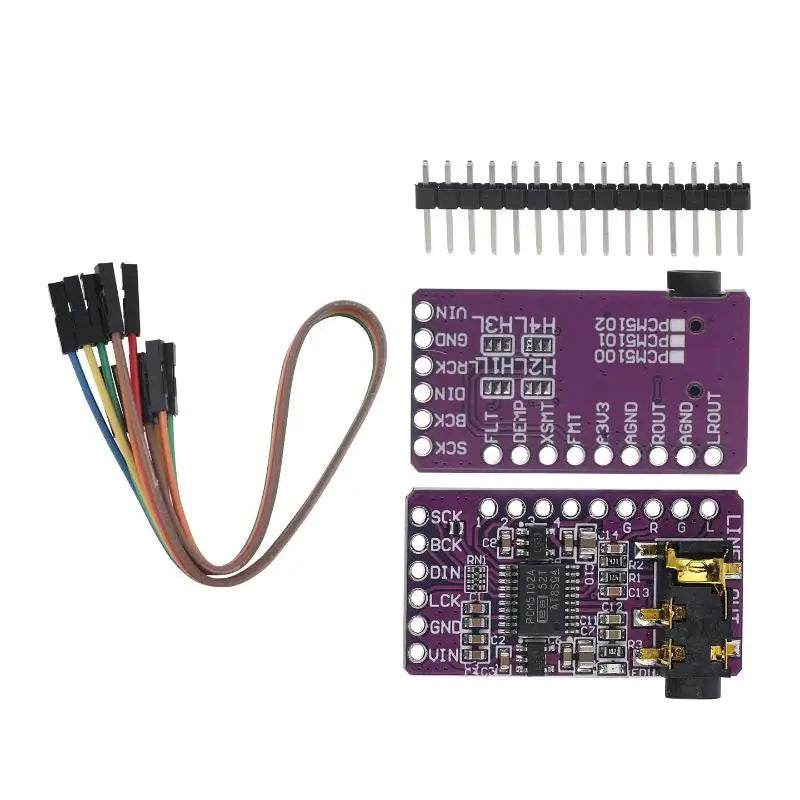 1Set PCM5102 Interface I2S DAC Decoder Player Module For Raspberry Pi PHAT Format Board Digital Audio Board