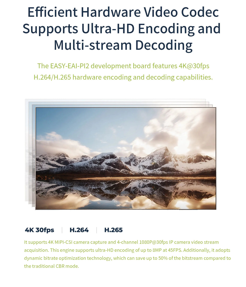 3 TOPS NPU AI Core Module, EASY EAI PI2 RV1126B LGA Package Core Board, Quad-Core A53 ARM Processor, 4K Vision Embedded Hardware