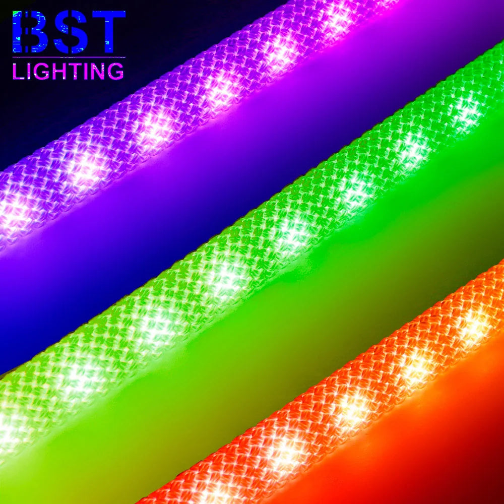 DC5V WS2812B Elliptical Reticulate Pattern Neon Addressable LED Strip WS2812 60Leds/m 360Degree Smart Silicone Led Light IP67