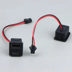 1/2/5Pcs Double Layer USB Female Base Type-C Socket With Cable Connector Female USB Lamp Charging Power Socket For Electronics